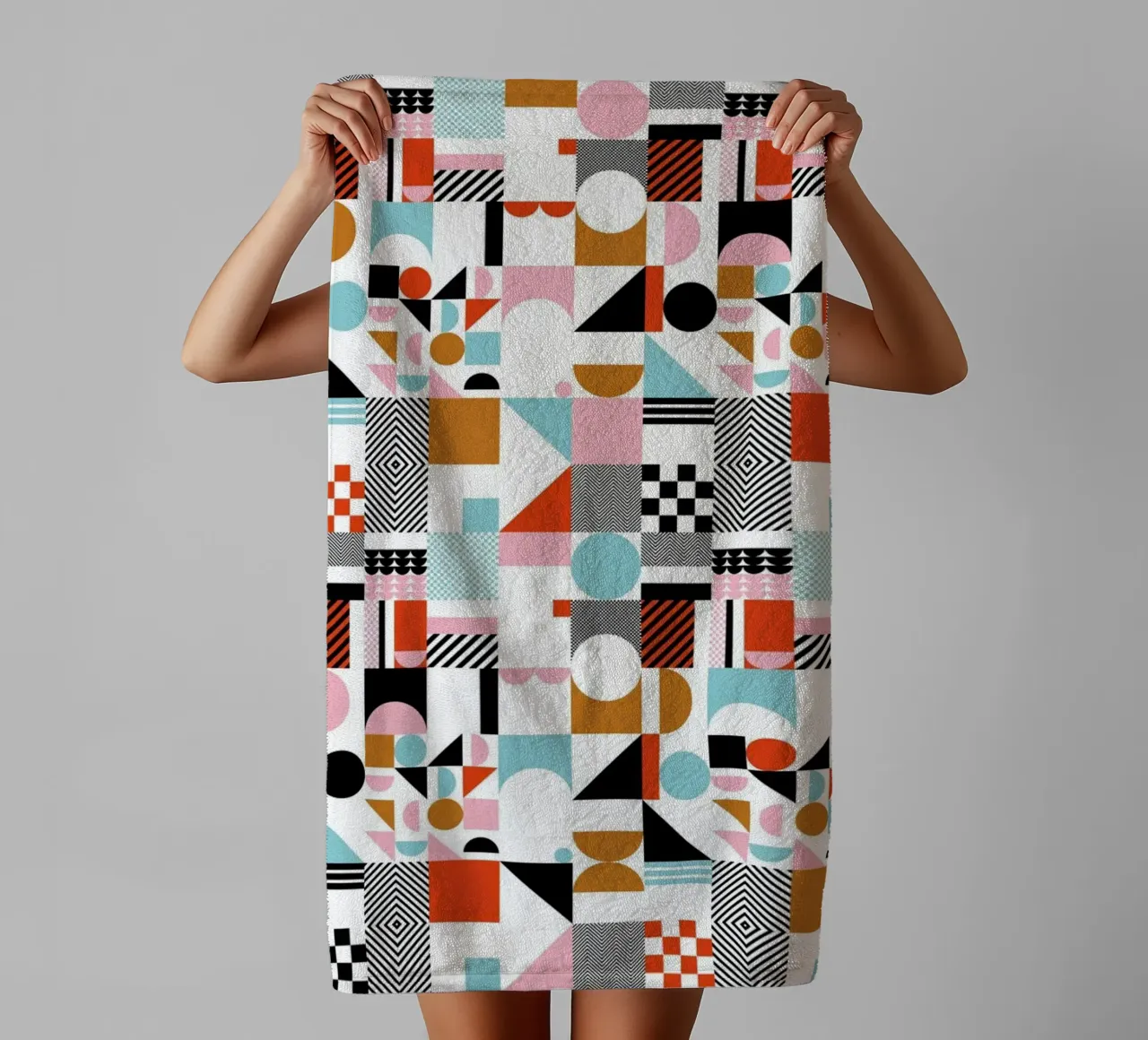 Geometric Game #2 asciugamano da bagno da My Tiny Home