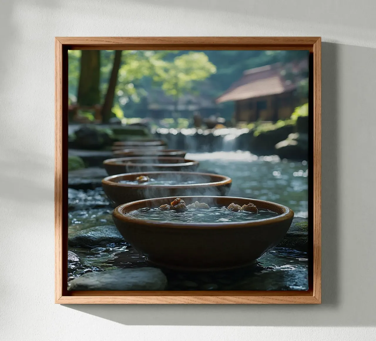 Bali Serenity Rituals tela con Cornice a cassetta da Wanderlust Vibes
