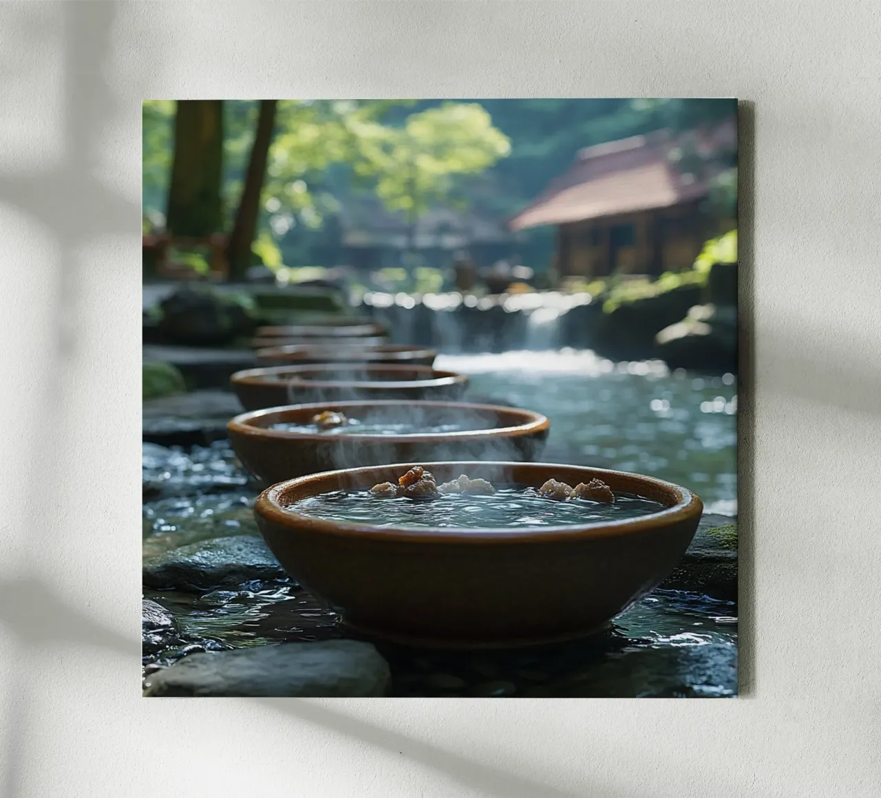 Bali Serenity Rituals tela con Cornice a cassetta da Wanderlust Vibes