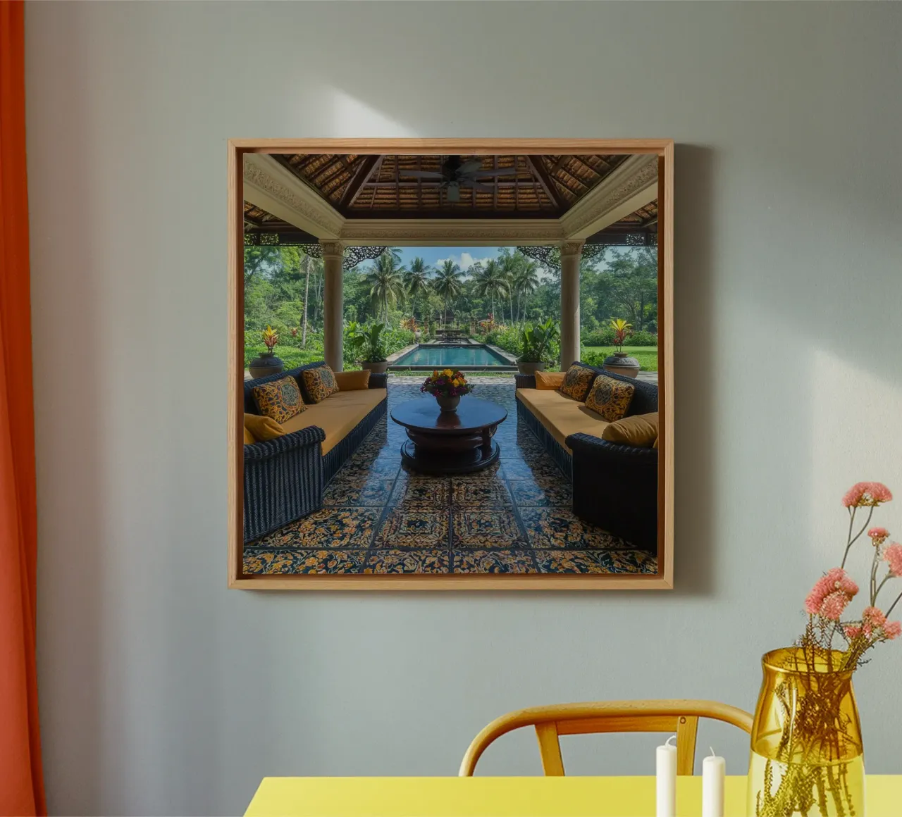 Bali Serenity Rituals tela con Cornice a cassetta da Wanderlust Vibes