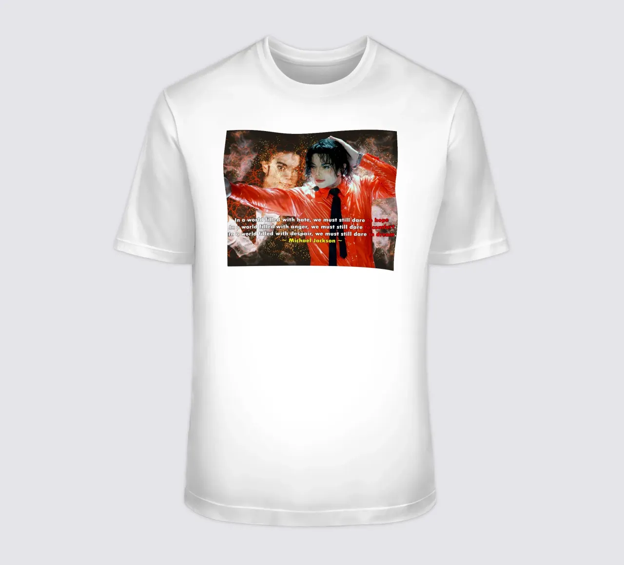 Michael Jackson In un mondo t-shirt da Abasa Inaraya