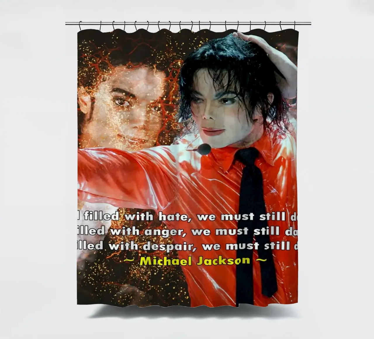Michael Jackson In un mondo tenda da doccia da Abasa Inaraya