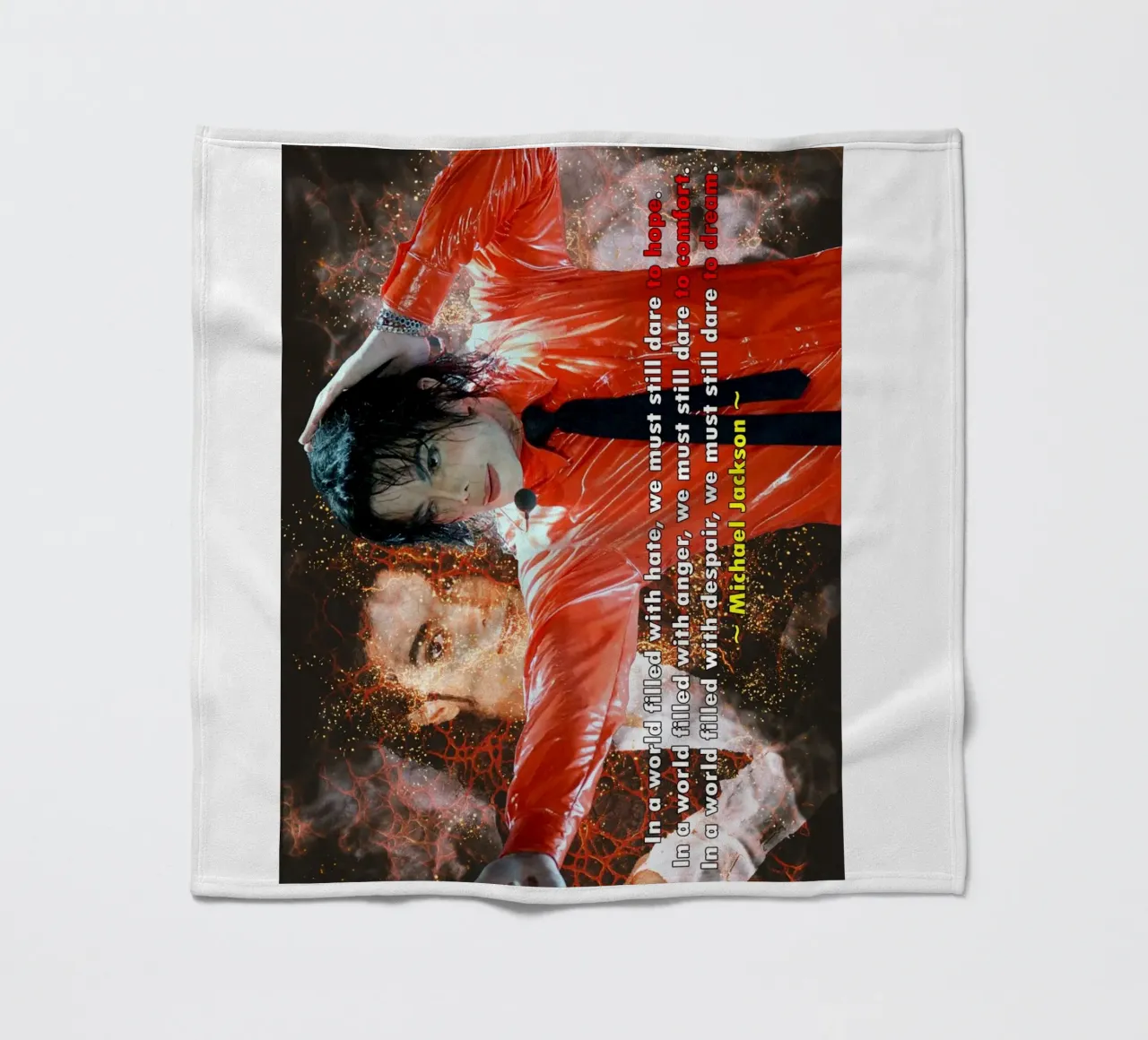 Michael Jackson In un mondo coperta in pile da Abasa Inaraya