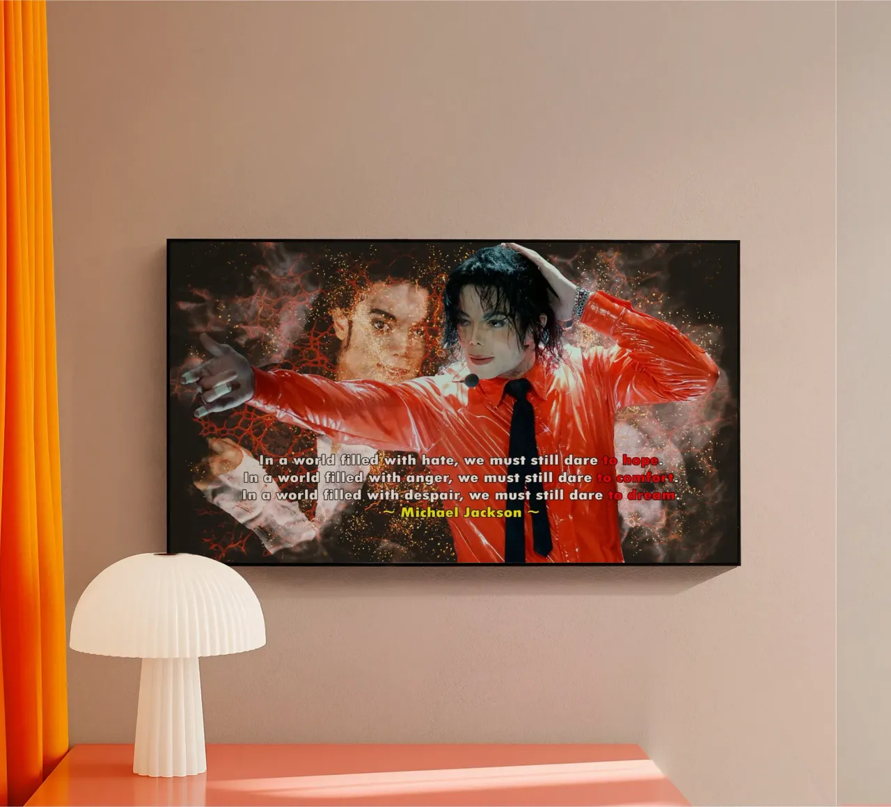 Michael Jackson In un mondo plexiglass da Abasa Inaraya