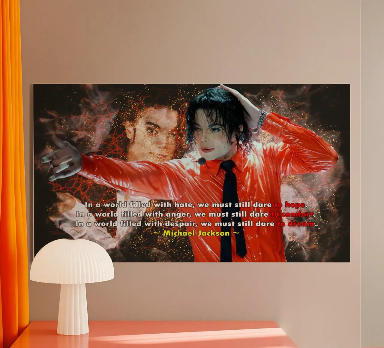 Michael Jackson In un mondo plexiglass da Abasa Inaraya