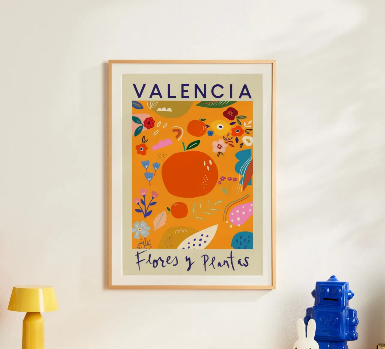 Fiori e piante di Valencia - Agrumi e fiori vivaci in Spagna poster da homdeco