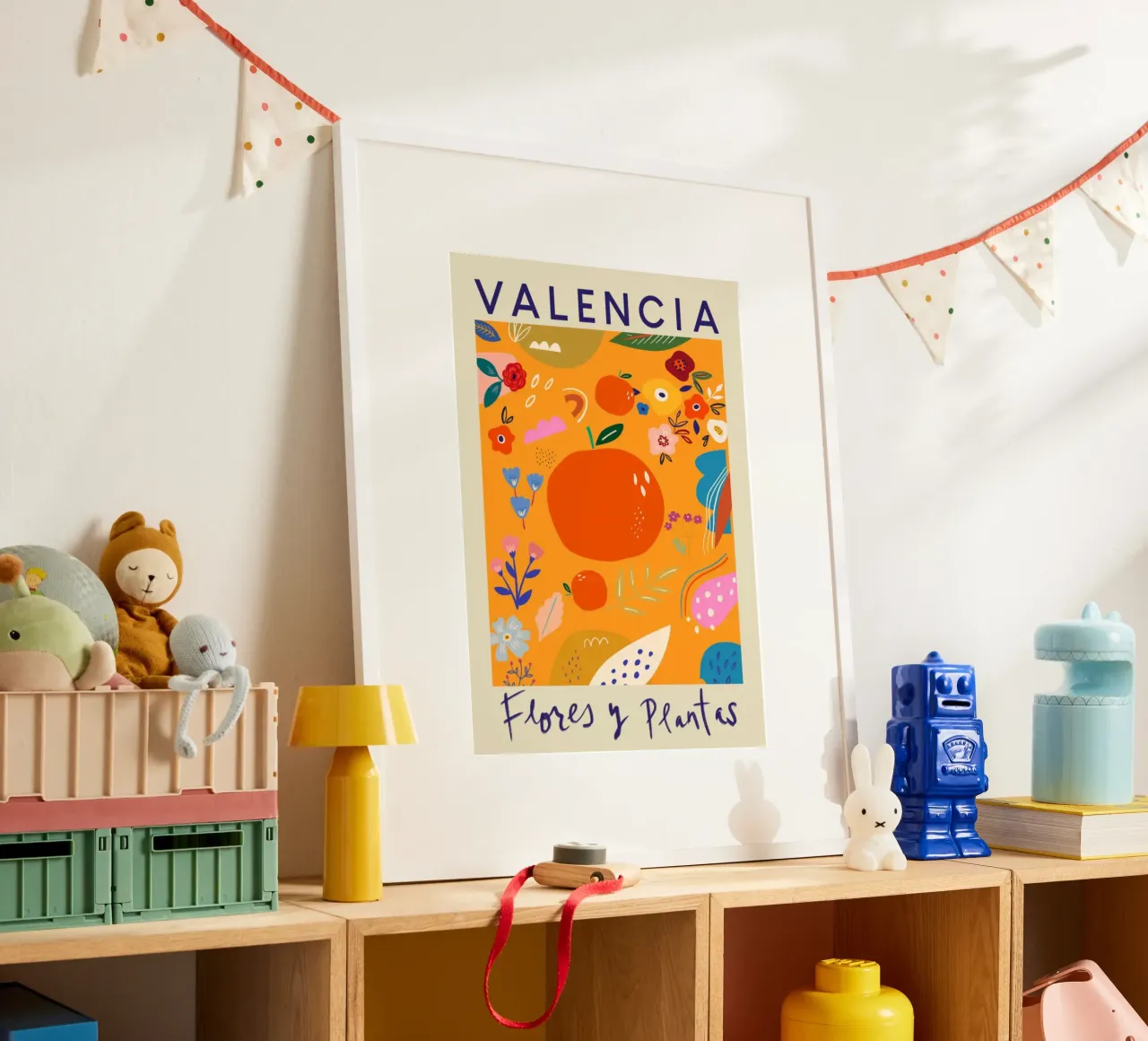 Fiori e piante di Valencia - Agrumi e fiori vivaci in Spagna poster da homdeco