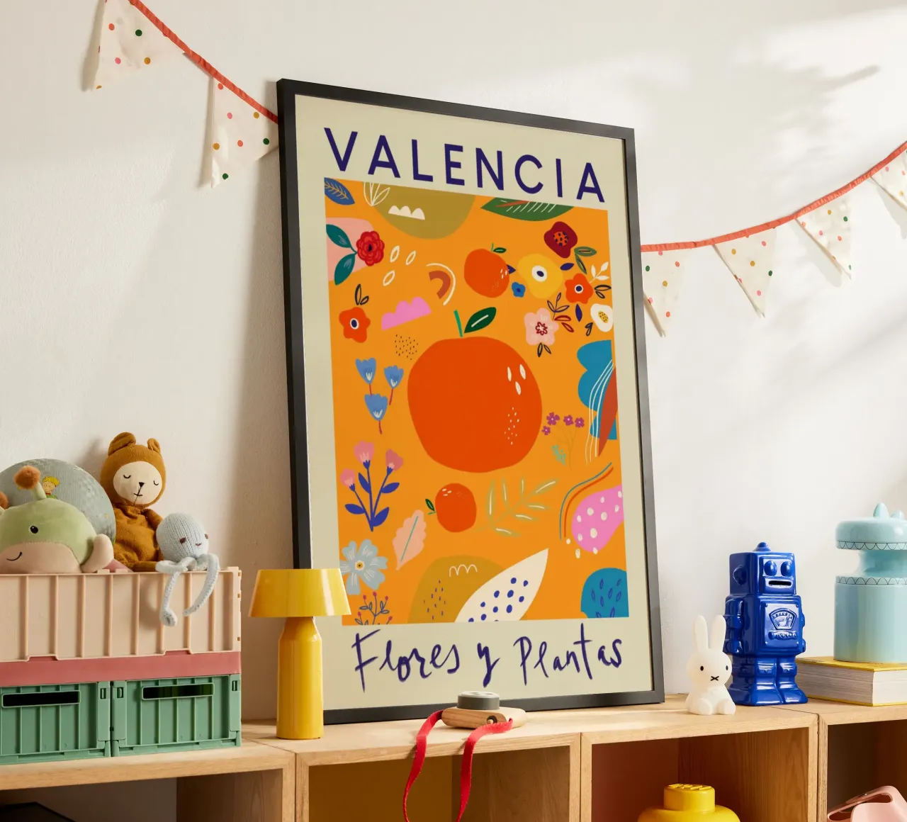 Fiori e piante di Valencia - Agrumi e fiori vivaci in Spagna poster da homdeco