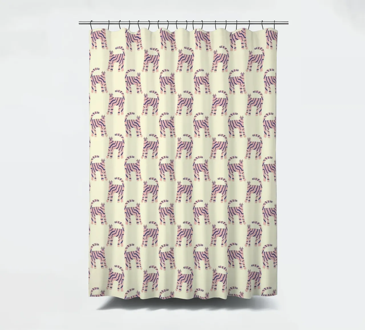 Pink Tiger Pattern tenda da doccia da treechild
