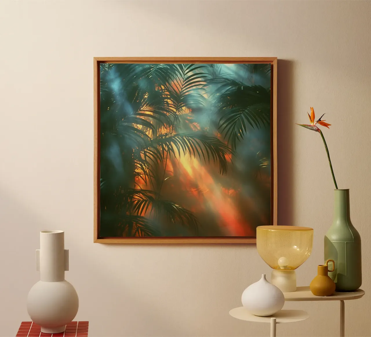 Bali Serenity Rituals tela con Cornice a cassetta da Wanderlust Vibes
