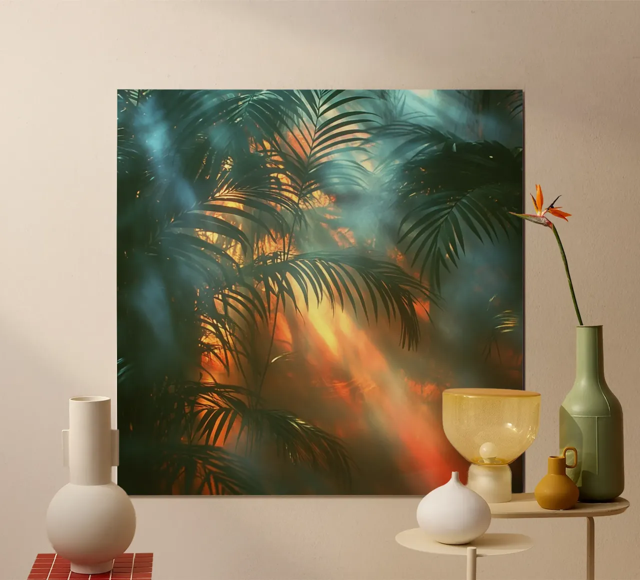 Bali Serenity Rituals poster con telaio in legno da Wanderlust Vibes