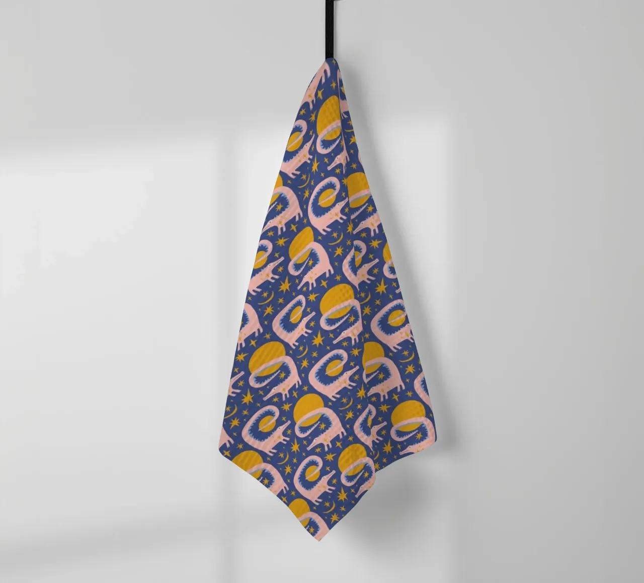 Pink Crocodile Pattern canovaccio da cucina da treechild