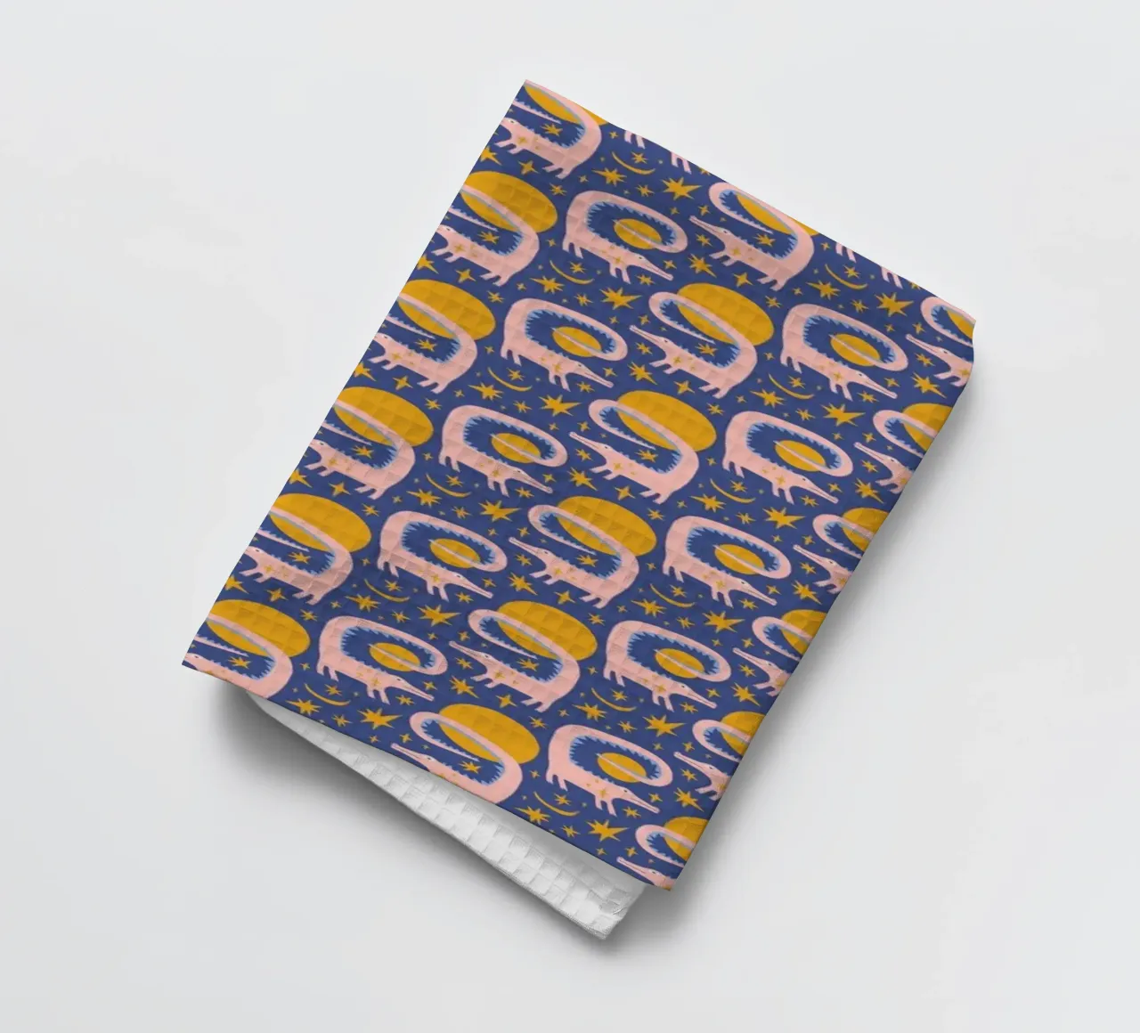 Pink Crocodile Pattern canovaccio da cucina da treechild