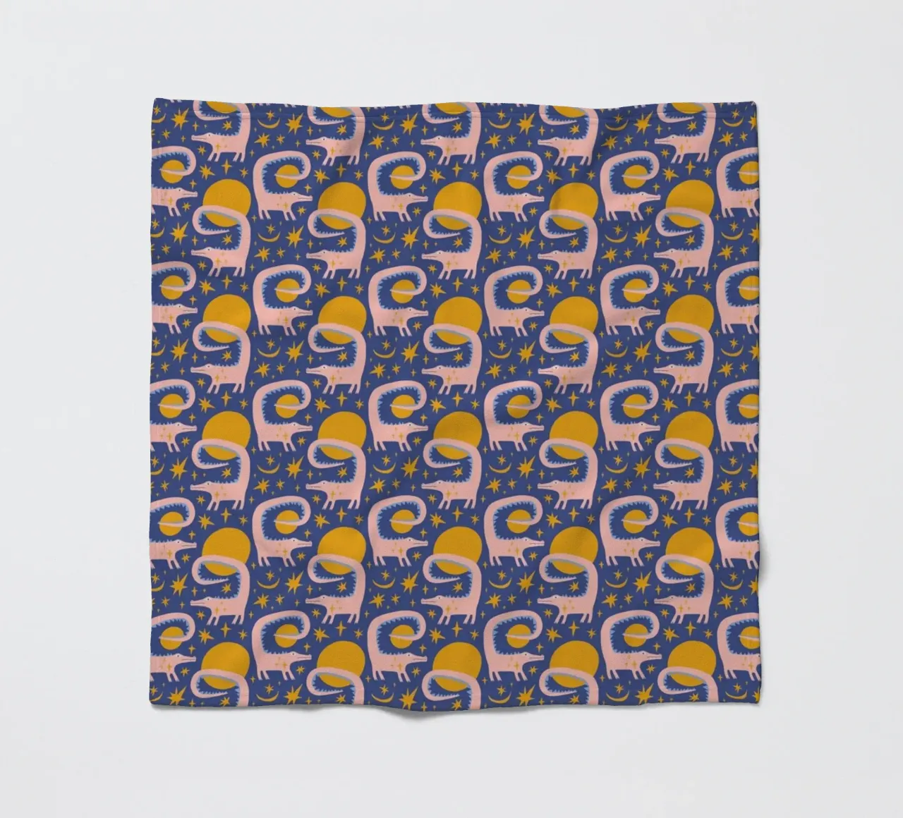 Pink Crocodile Pattern coperta in pile da treechild