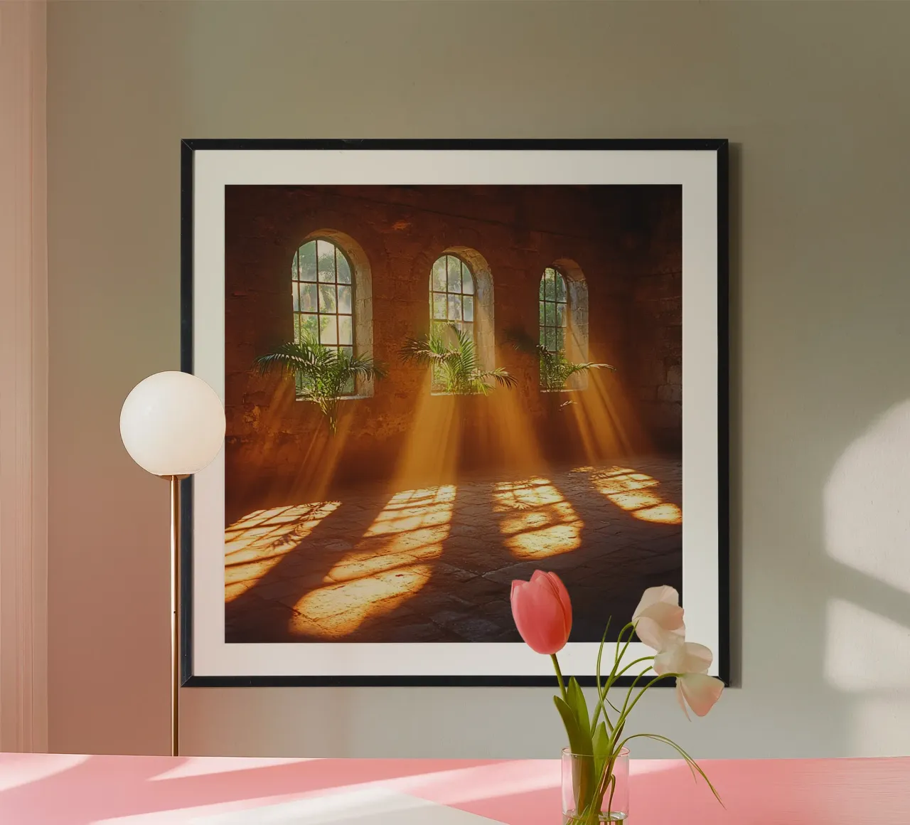 Bali Serenity Rituals poster con telaio in legno da Wanderlust Vibes