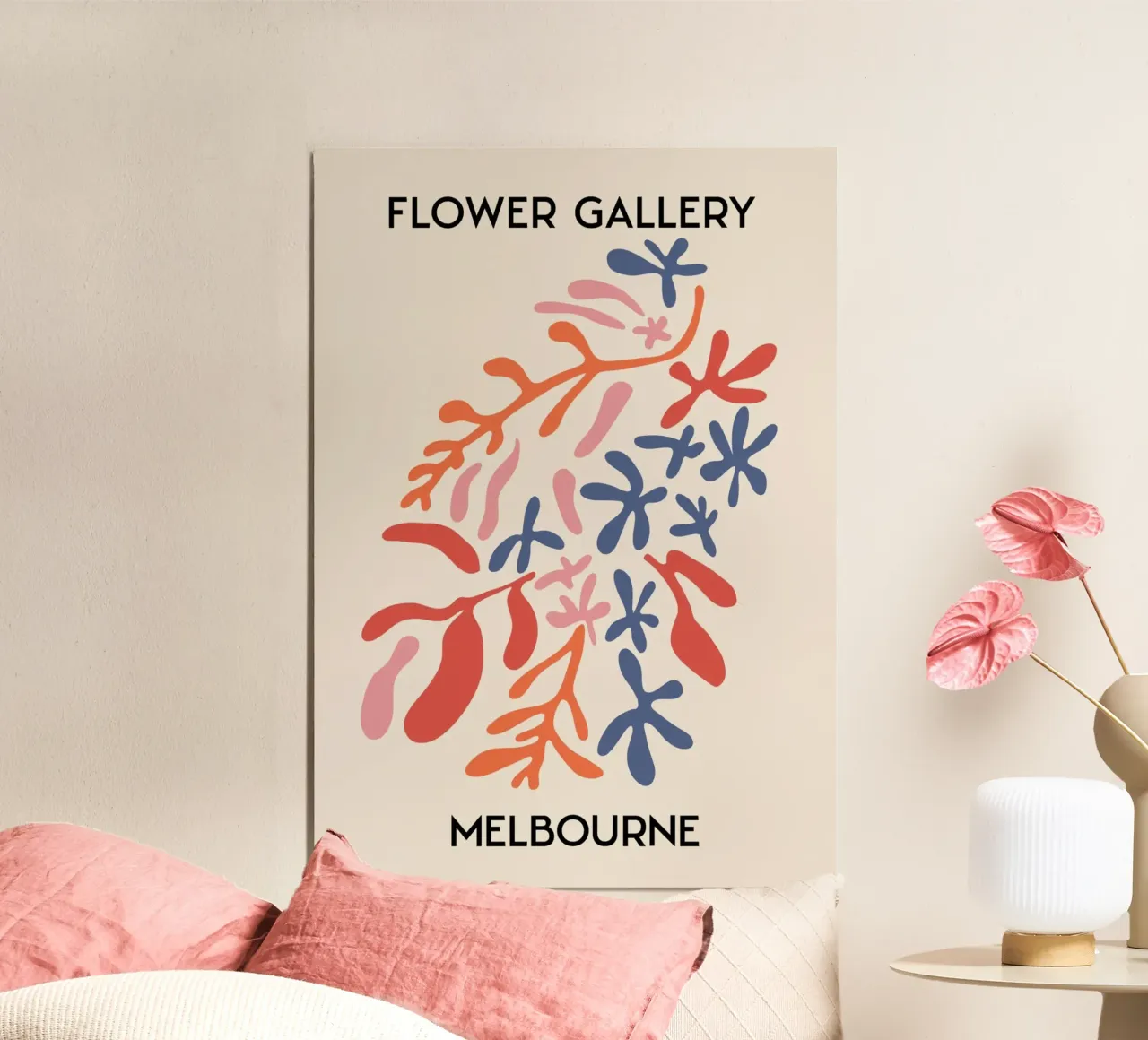 Melbourne Flower Gallery - Abstrakte botanische Ausschnitte Poster von homdeco