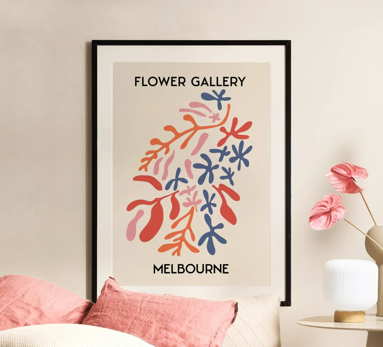 Melbourne Flower Gallery - Abstrakte botanische Ausschnitte Poster von homdeco