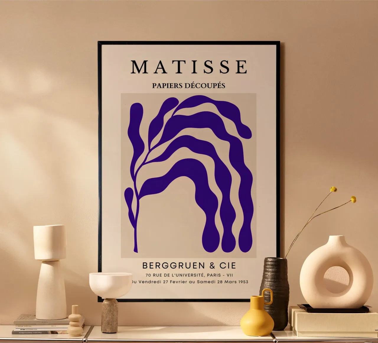 Matisse "Papiers Découpés" Abstracte Botanische Print poster van homdeco