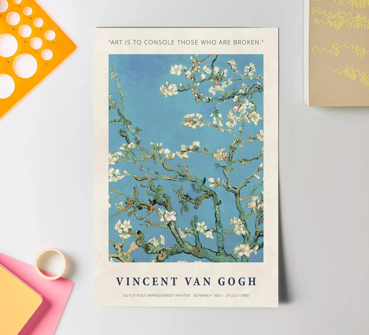 Art Is To Console Those Who Are Broken Stickerbogen von janetlynn