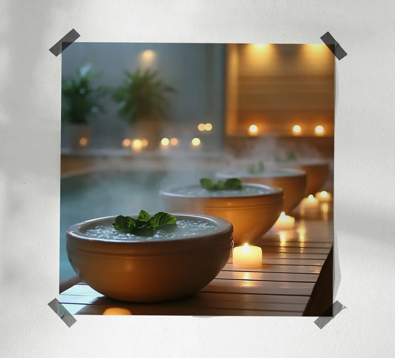 Bali Serenity Rituals poster con telaio in plastica da Wanderlust Vibes