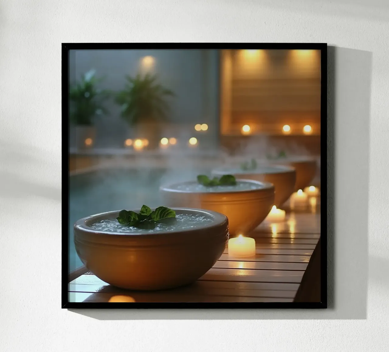 Bali Serenity Rituals poster con telaio in plastica da Wanderlust Vibes