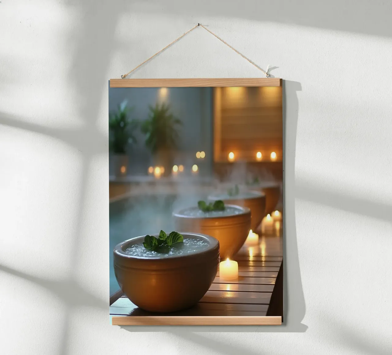 Bali Serenity Rituals poster con telaio in plastica da Wanderlust Vibes