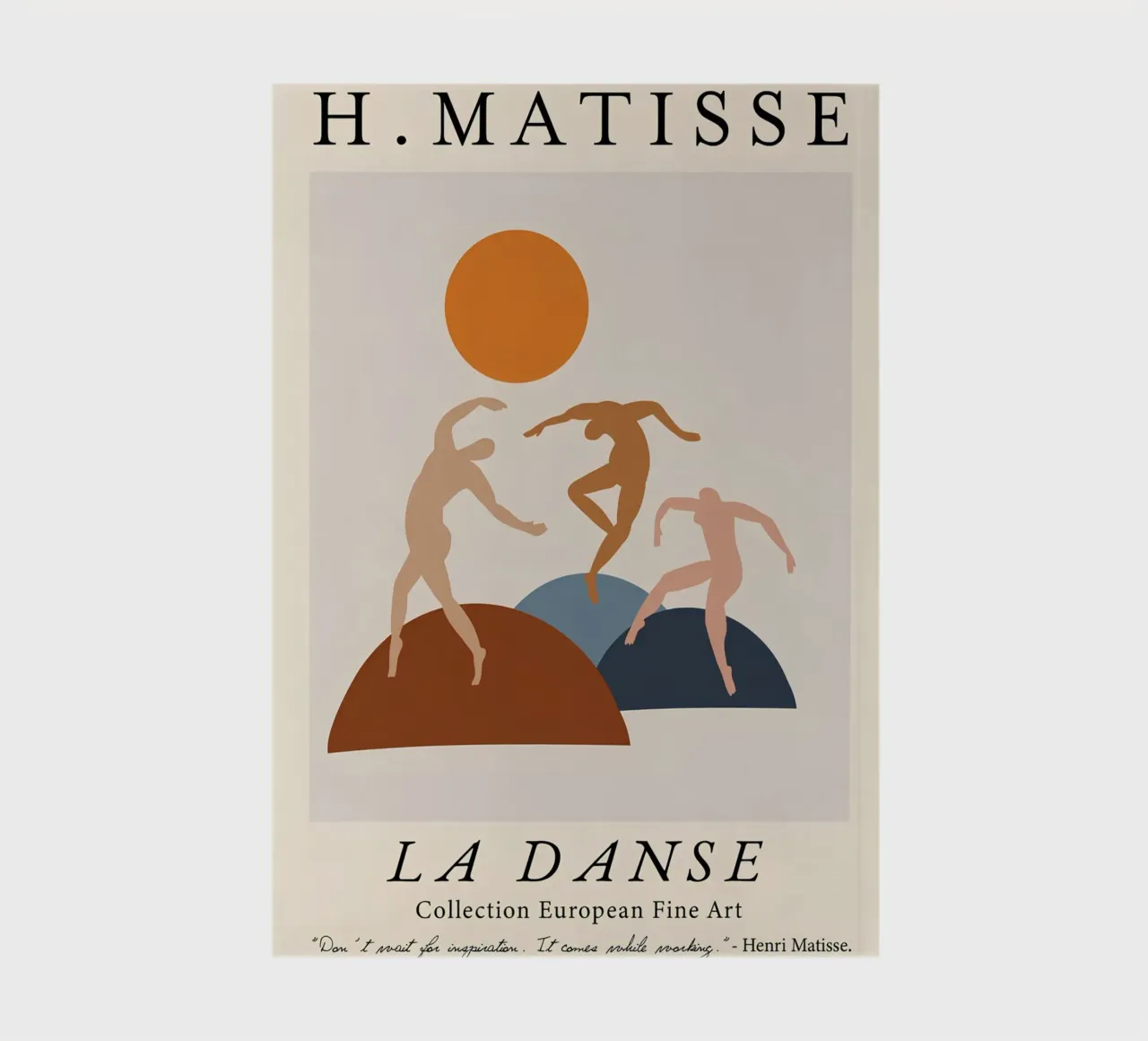 H. Matisse "La Danse" Modern Abstract Figures Print notebook by homdeco