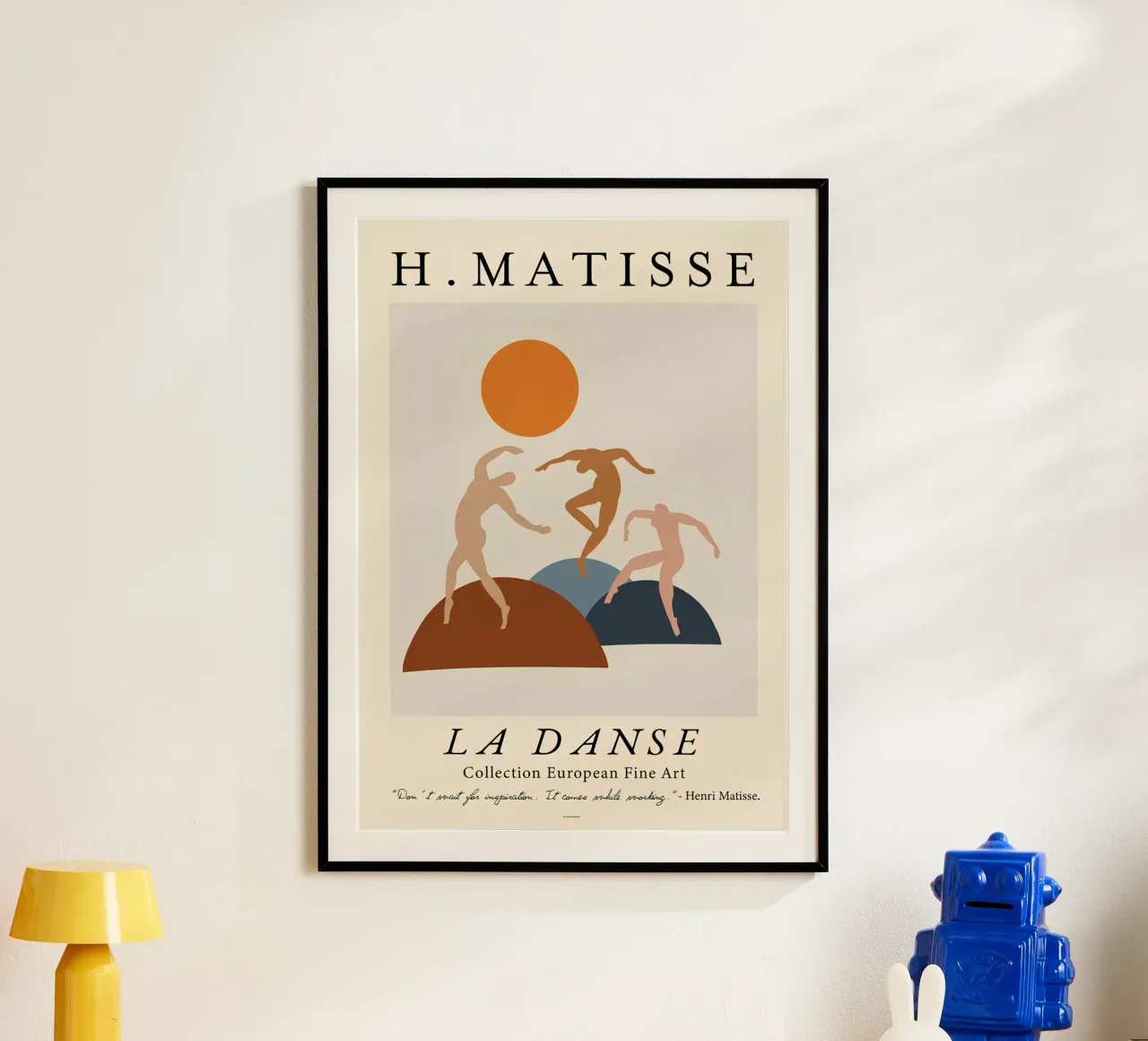 H. Matisse "La Danse" Modern Abstract Figures Print poster avec cadre en aluminium de homdeco