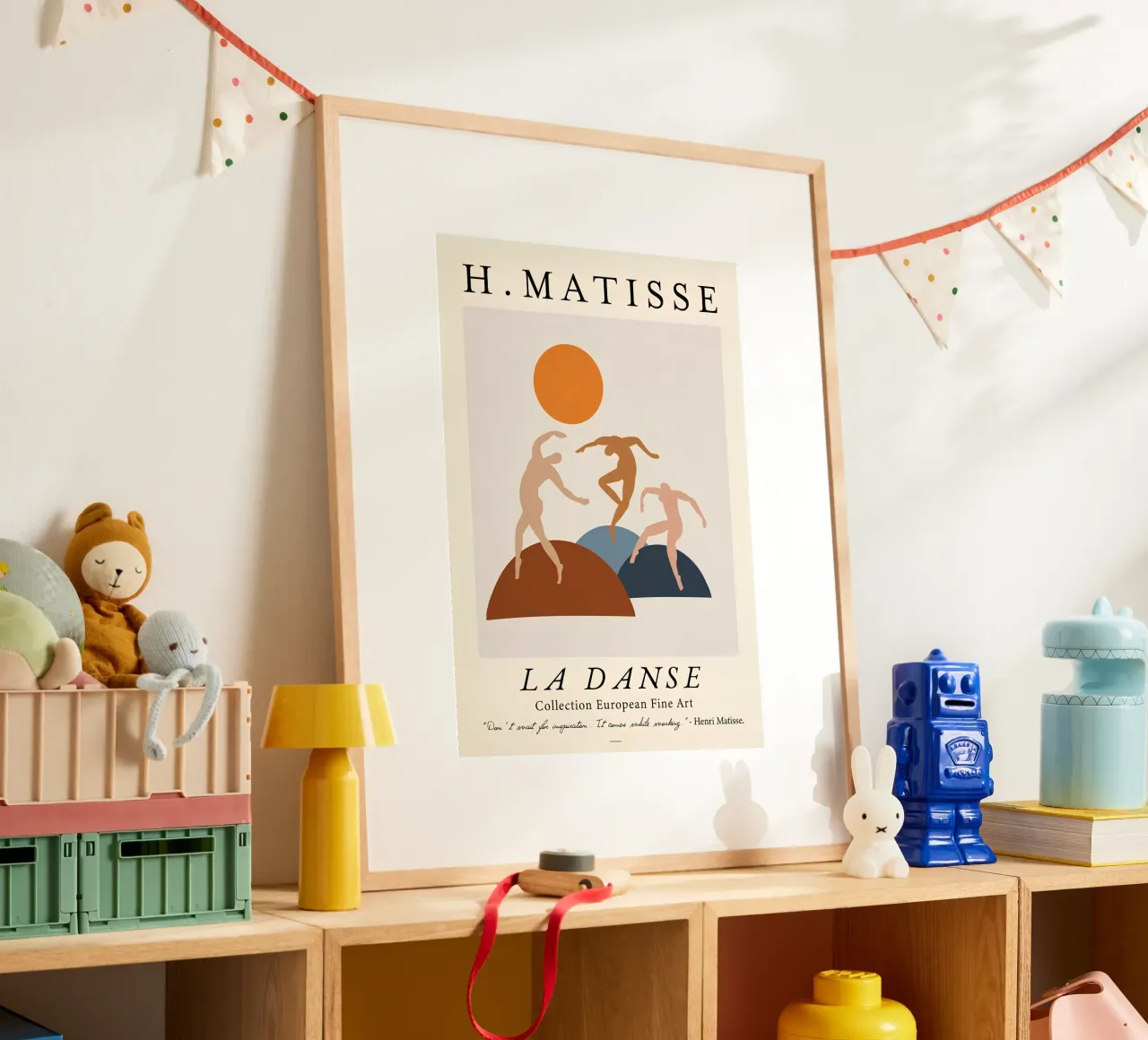 H. Matisse "La Danse" Modern Abstract Figures Print poster avec cadre en aluminium de homdeco