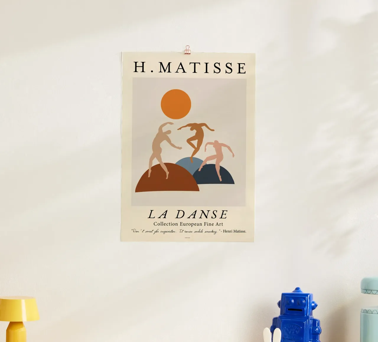 H. Matisse "La Danse" Modern Abstract Figures Print poster avec cadre en aluminium de homdeco