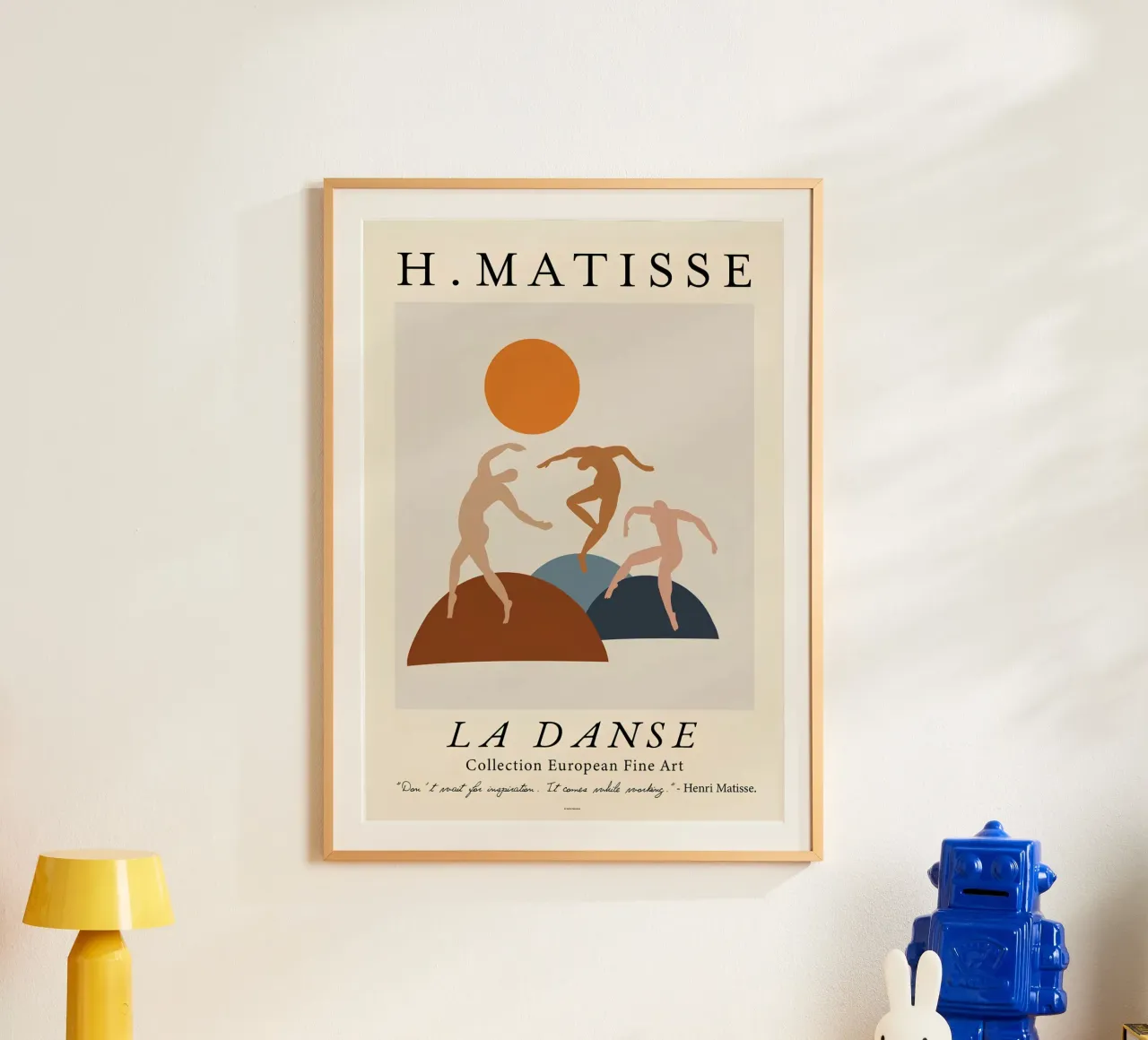 H. Matisse "La Danse" Modern Abstract Figures Print poster avec cadre en aluminium de homdeco