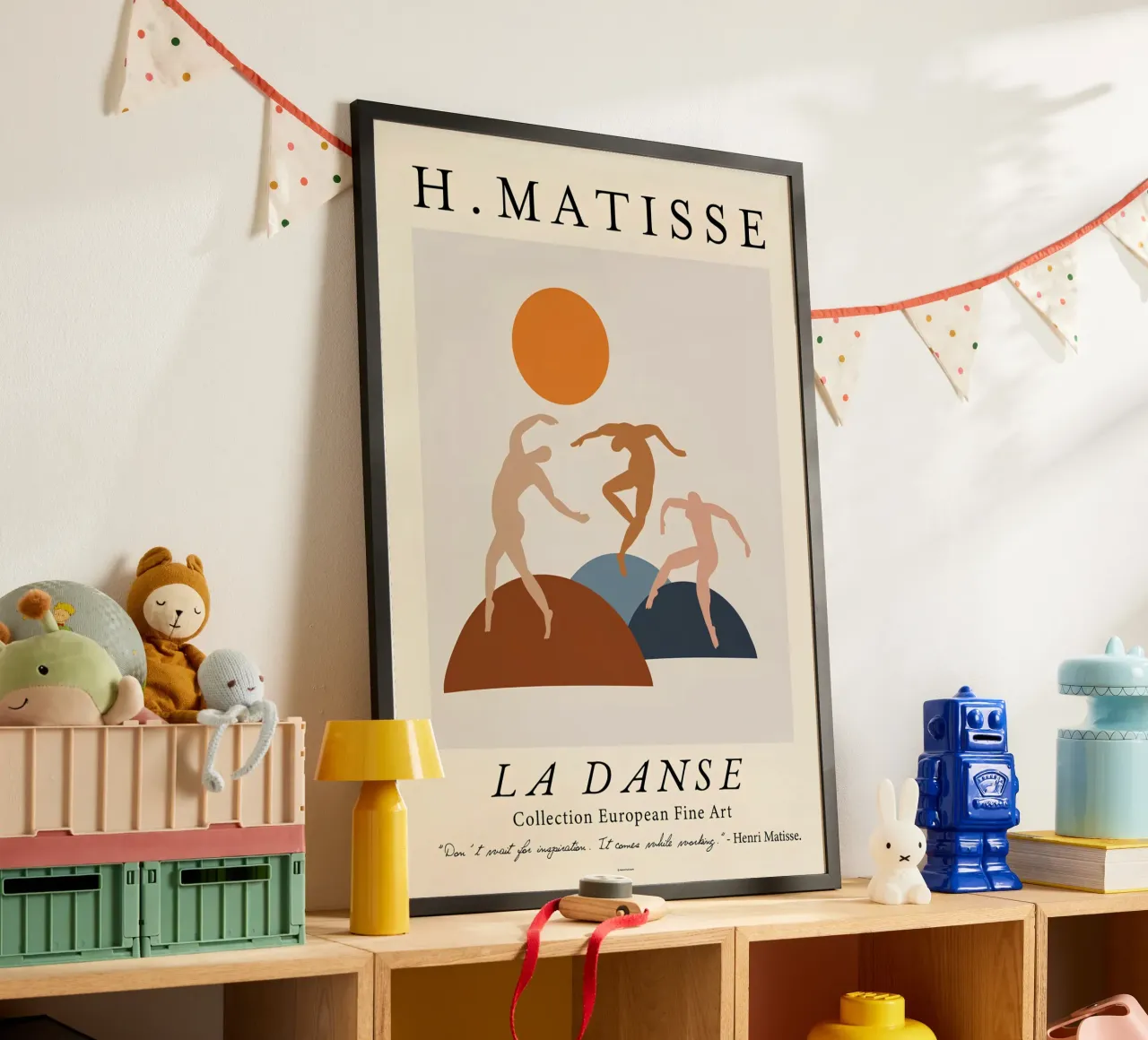 H. Matisse "La Danse" Modern Abstract Figures Print poster avec cadre en aluminium de homdeco