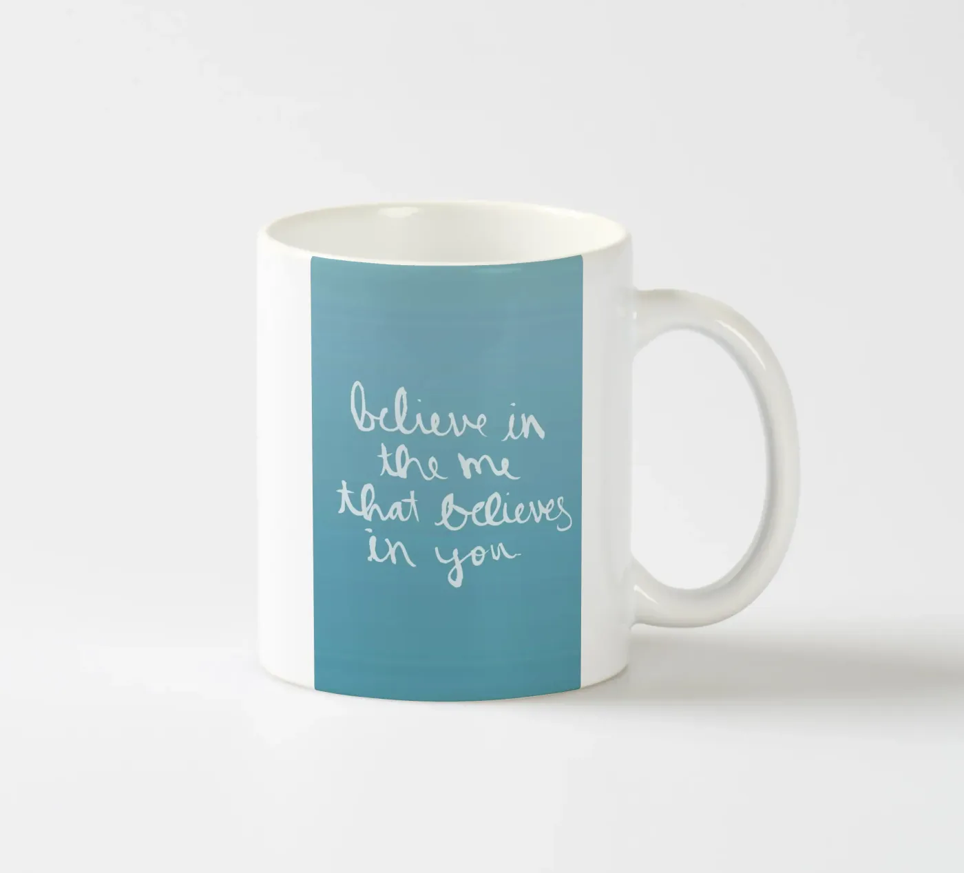 Believe ceramic mug by Dead Language