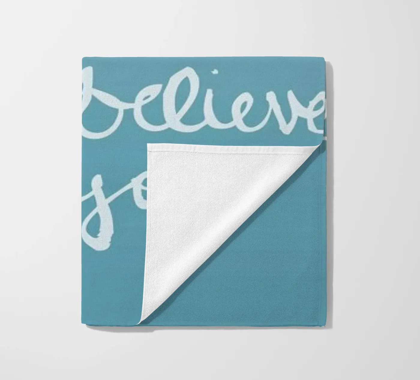 Believe beach towel by Dead Language