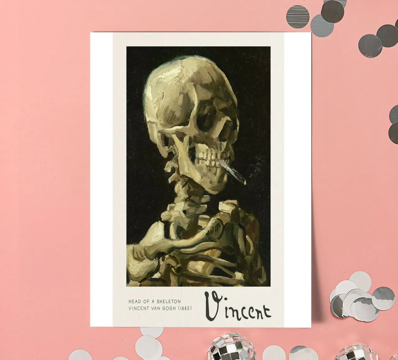 Head Of A Skeleton foglio adesivo da janetlynn