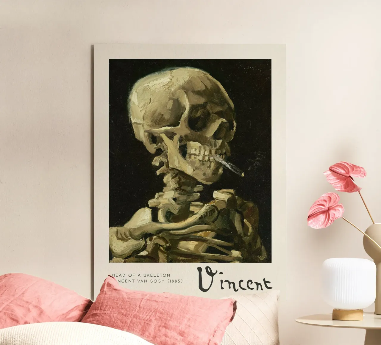 Head Of A Skeleton alluminio dibond da janetlynn