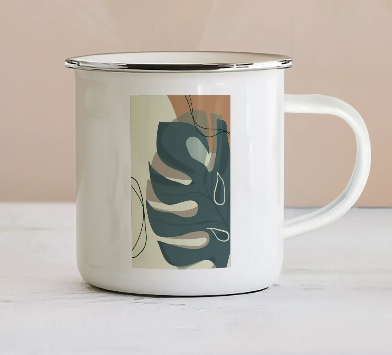 Arte floreale tazza in smalto da Daron