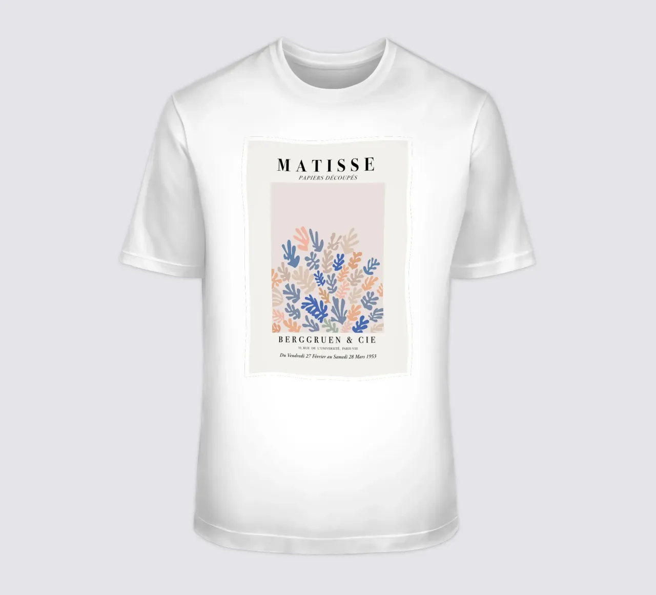 Matisse "Papiers Découpés" Stampa di forme botaniche miste t-shirt da homdeco