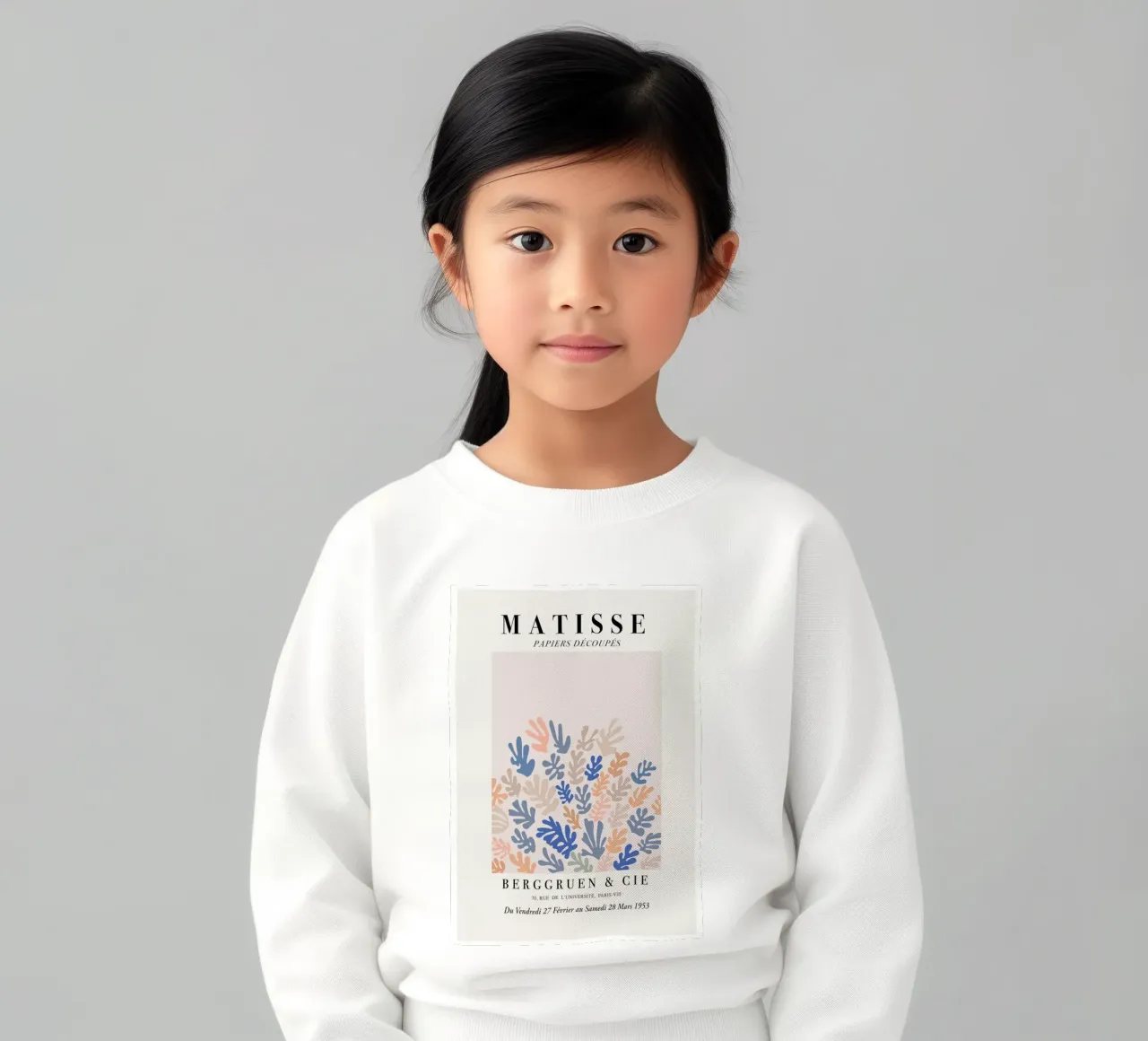 Matisse "Papiers Découpés" Stampa di forme botaniche miste felpa bambino da homdeco