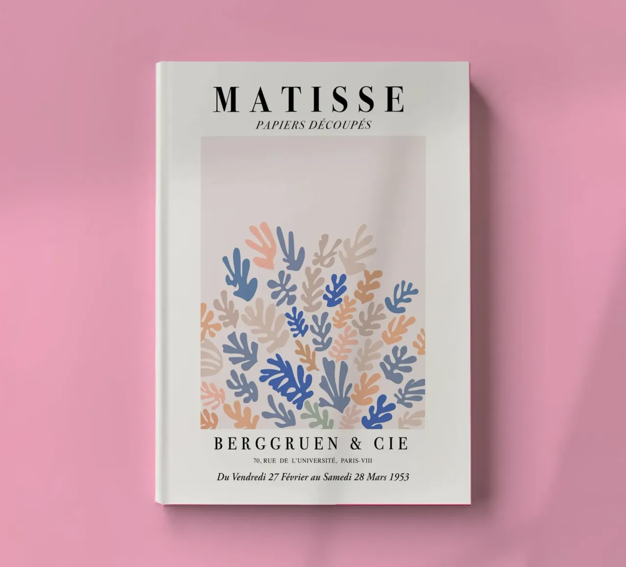 Matisse "Papiers Découpés" Mixed Botanical Forms Print carnet de notes de homdeco