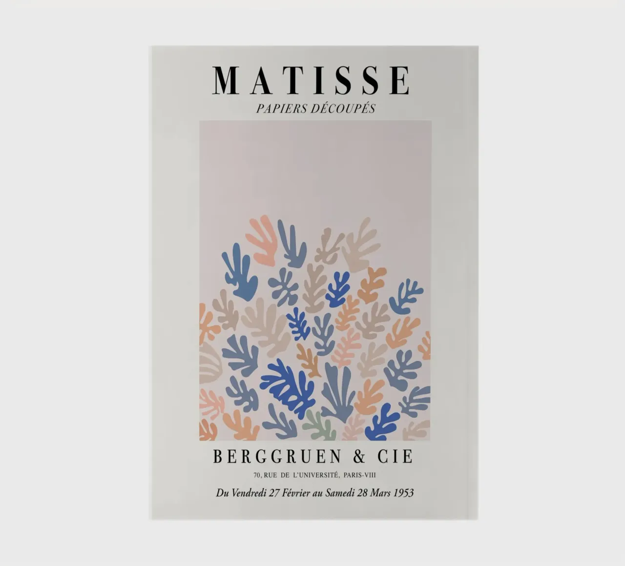 Matisse "Papiers Découpés" Mixed Botanical Forms Print carnet de notes de homdeco