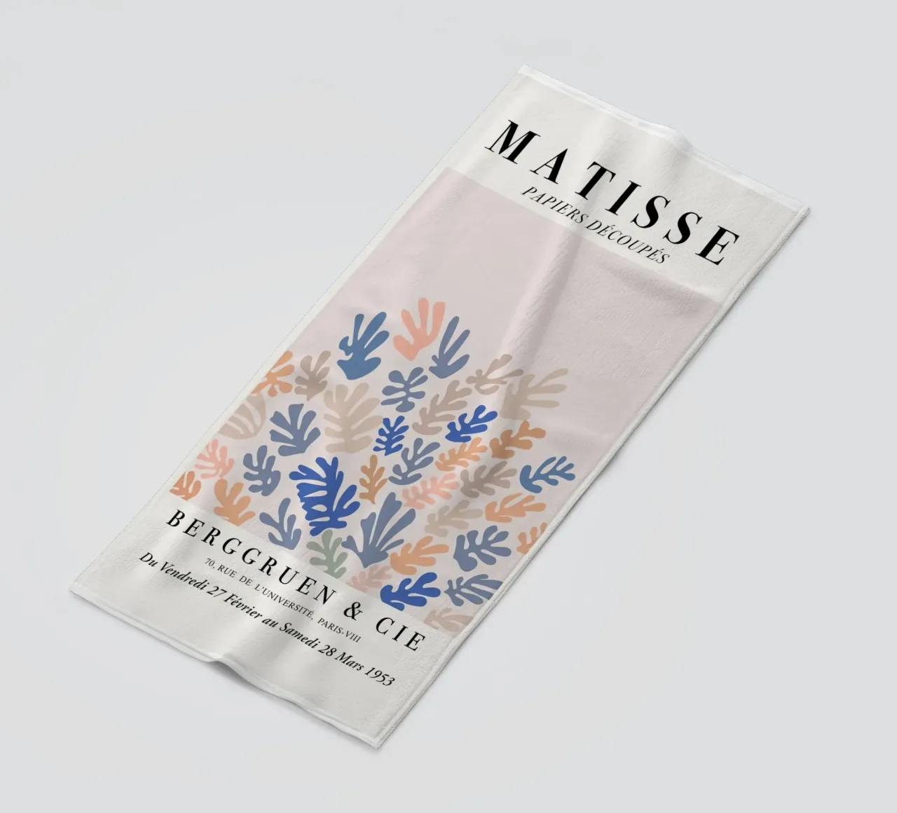 Matisse "Papiers Découpés" Stampa di forme botaniche miste telo mare da homdeco