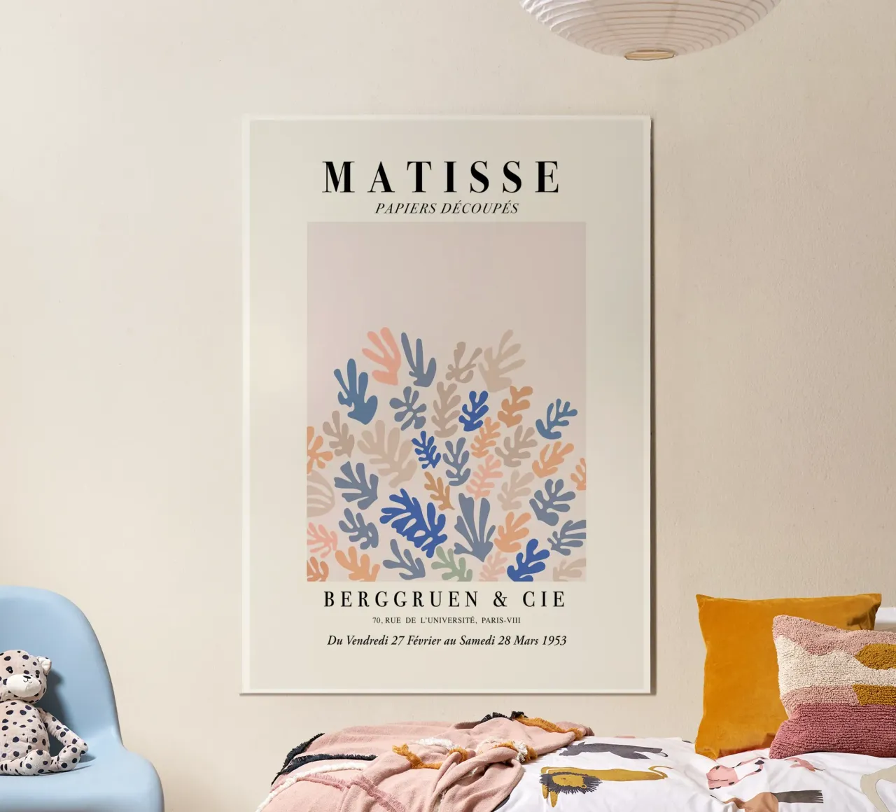Matisse "Papiers Découpés" Stampa di forme botaniche miste alluminio dibond da homdeco
