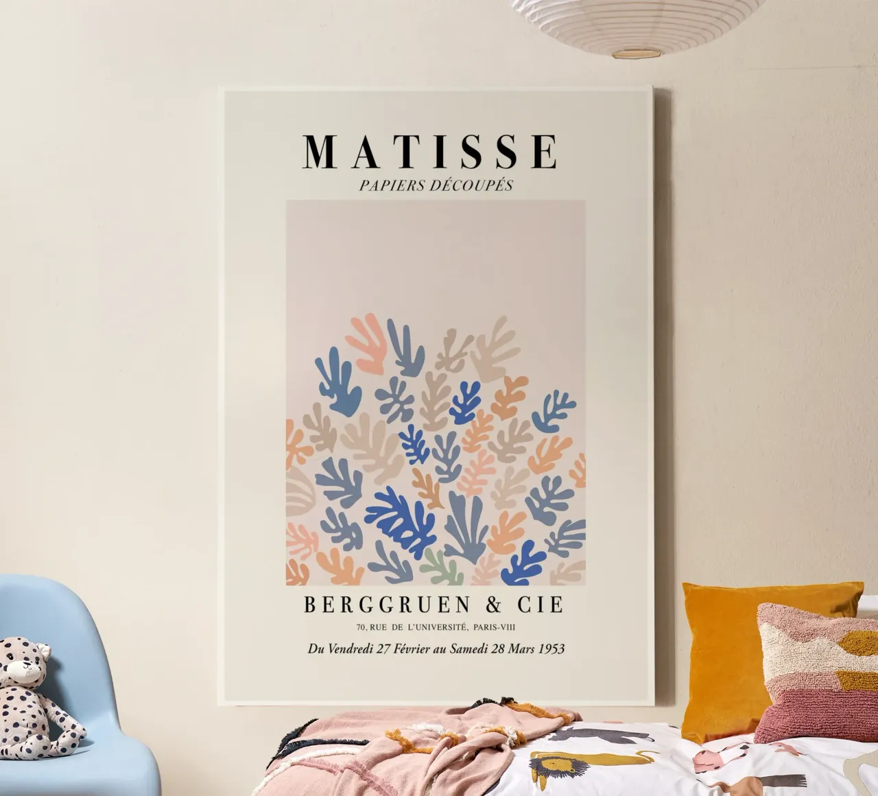 Matisse "Papiers Découpés" Mixed Botanical Forms Print Leinwand von homdeco