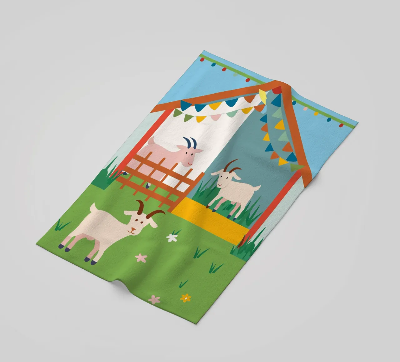 Allevamento di capre telo mare da CUTE ANIMALS