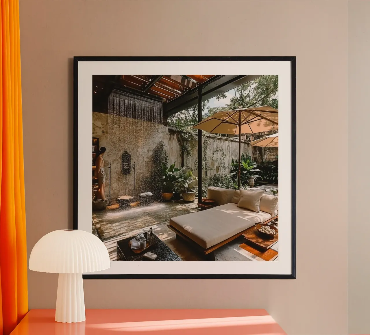 Bali Serenity Rituals poster con telaio in plastica da Wanderlust Vibes
