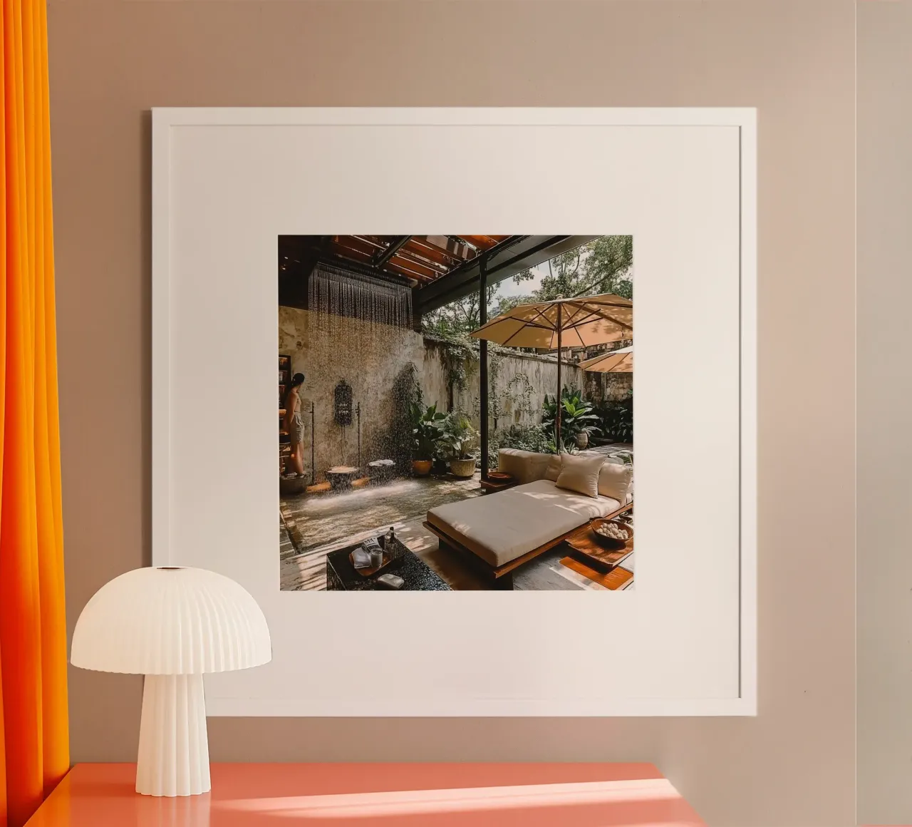 Bali Serenity Rituals poster con telaio in plastica da Wanderlust Vibes