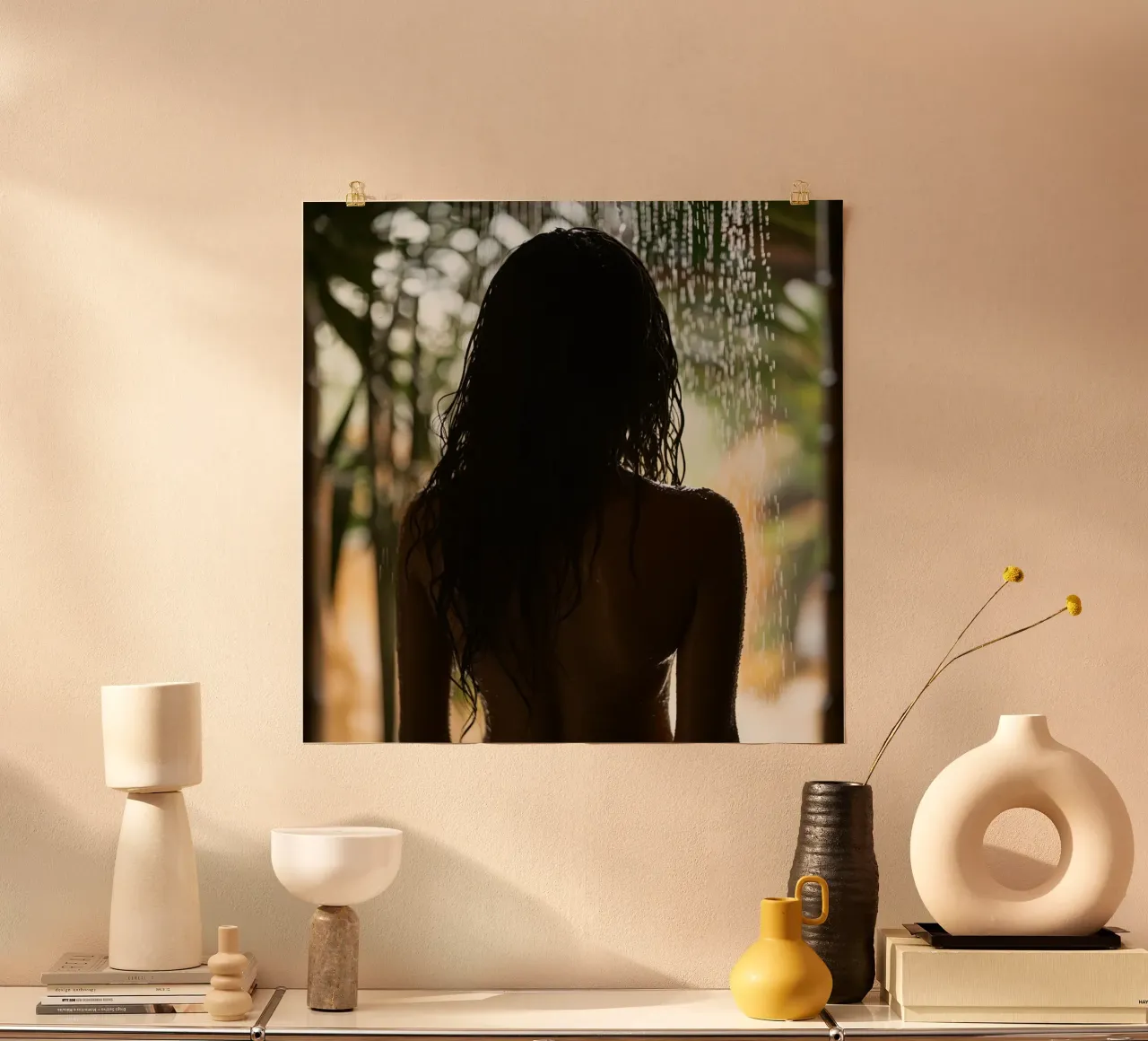 Bali Serenity Rituals poster con telaio in plastica da Wanderlust Vibes