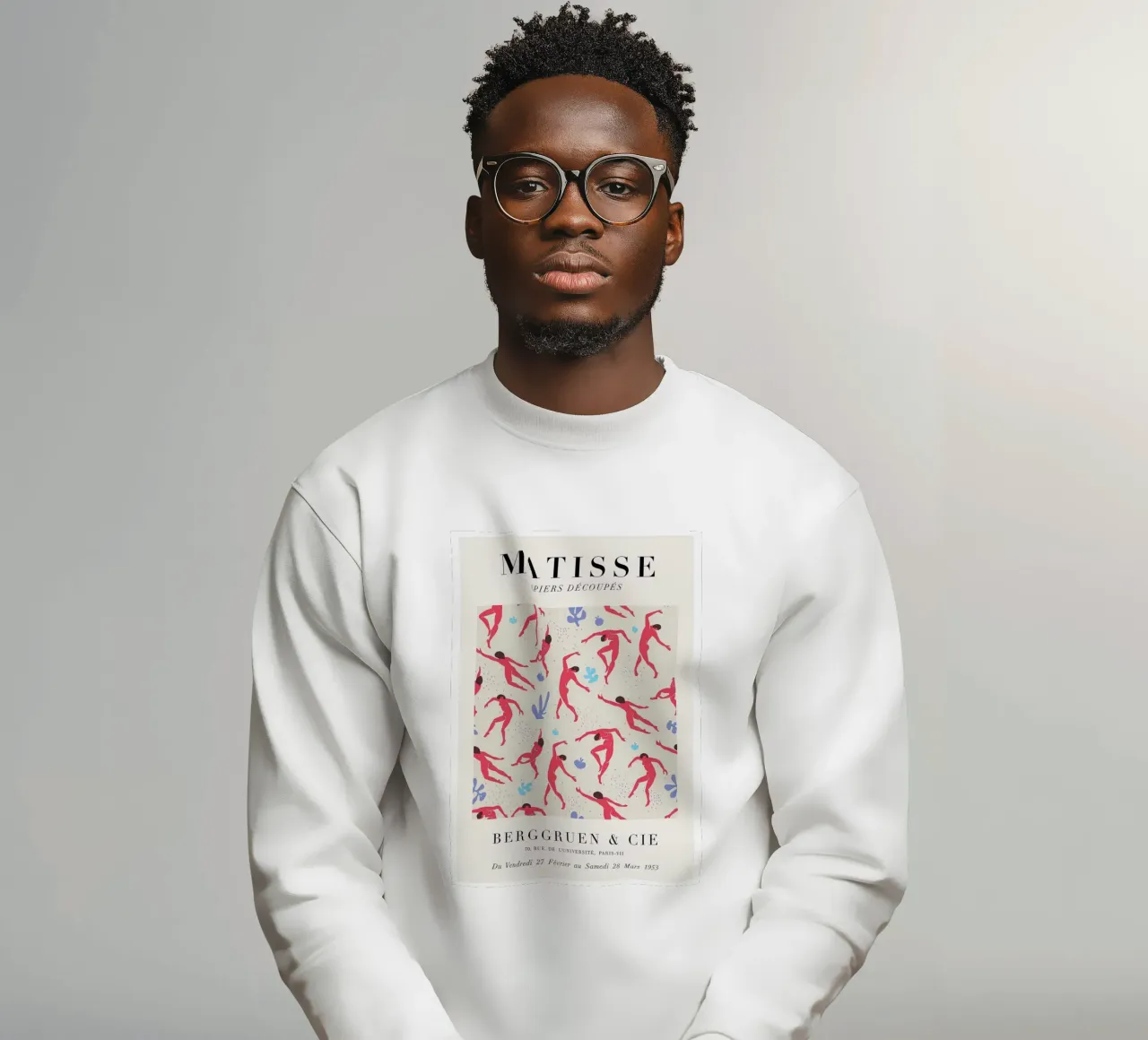 Matisse "Papiers Découpés" Dancing Figures Pattern Print sudadera de homdeco