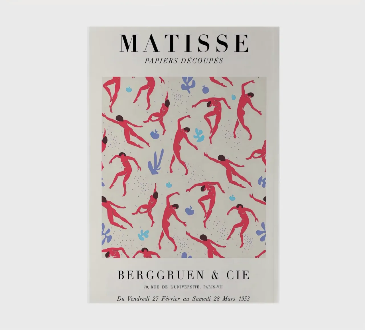 Matisse "Papiers Découpés" Dancing Figures Pattern Print notebook by homdeco